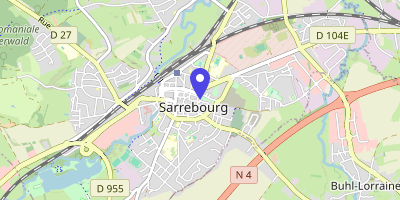 Carte OpenStreetMap — 11 place Wilson, Sarrebourg