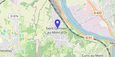 Carte OpenStreetMap — Place de la Mairie, Saint-Germain-au-Mont-d'Or
