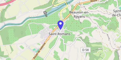 Carte OpenStreetMap — 292 Grande-Rue, Saint-Romans