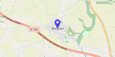 Carte OpenStreetMap — 4 place de l'Église, Melgven