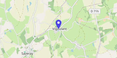 Carte OpenStreetMap — 204 route de Sazeray, Vigoulant