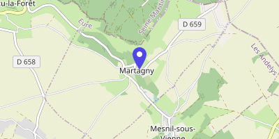 Carte OpenStreetMap — Le Moulin, Martagny
