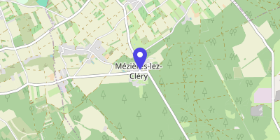 Carte OpenStreetMap — 36 rue du Bourg, Mézières-lez-Cléry