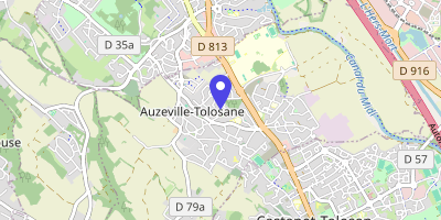 Carte OpenStreetMap — 8 allée de la Durante, Auzeville-Tolosane