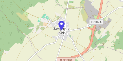 Carte OpenStreetMap — 3 place de la Mairie, Savigny-le-Sec