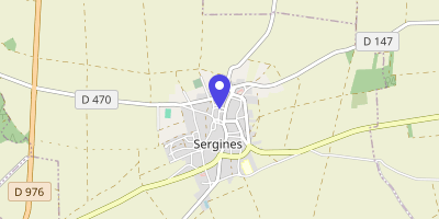 Carte OpenStreetMap — 7 place de l'Hôtel-de-Ville, Sergines