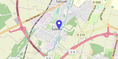 Carte OpenStreetMap — Place de la République, Saleux