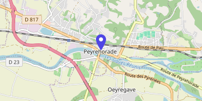 Carte OpenStreetMap — 14 rue Alsace-Lorraine, Peyrehorade