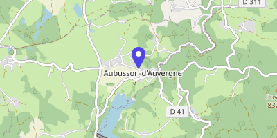Carte OpenStreetMap — 38 route de Courpière, Aubusson-d'Auvergne