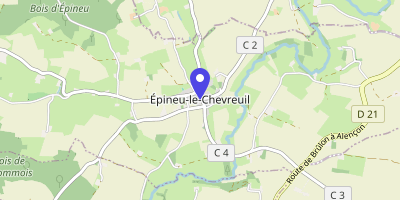 Carte OpenStreetMap — Place Ernest-Langlais, Épineu-le-Chevreuil