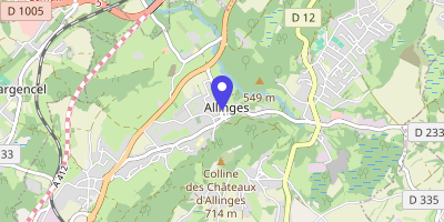 Carte OpenStreetMap — 53 rue du Crêt-Baron, Allinges