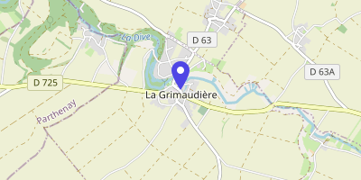 Carte OpenStreetMap — 1 place de l'Église, La Grimaudière