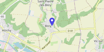 Carte OpenStreetMap — 15 rue du Vieux-Moulin, Bitry
