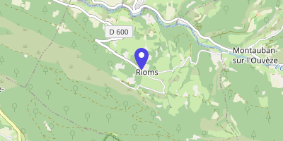 Carte OpenStreetMap — 3595 Route de Rioms, Rioms
