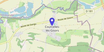 Carte OpenStreetMap — 1 place de la Mairie, Courcelles-lès-Gisors