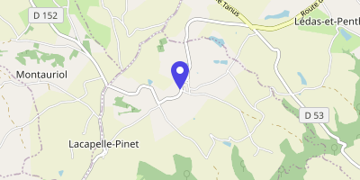 Carte OpenStreetMap — Le Bourg, Lacapelle-Pinet