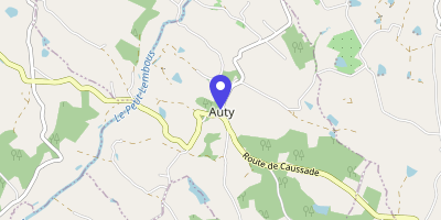 Carte OpenStreetMap — 101 place de la Mairie, Auty