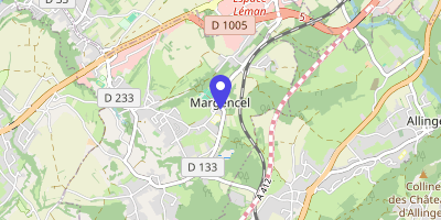Carte OpenStreetMap — 4 place de la Mairie, Margencel