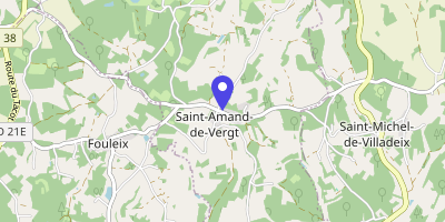Carte OpenStreetMap — 80 place de la Mairie, Saint-Amand-de-Vergt