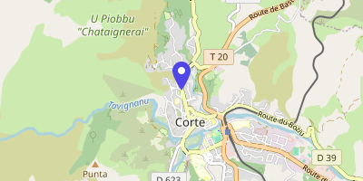 Carte OpenStreetMap — 21 cours Paoli, Corte