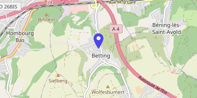 Carte OpenStreetMap — 2 rue de l'Église, Betting