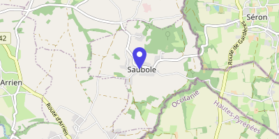 Carte OpenStreetMap — 2 route d'Eslourenties, Saubole