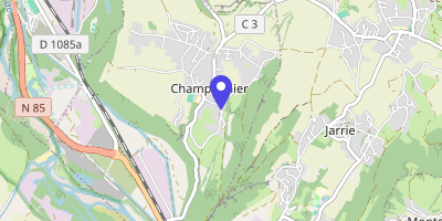 Carte OpenStreetMap — Place de l'Église, Champagnier