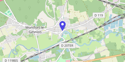 Carte OpenStreetMap — 22 rue de la Ferté, Montfort-le-Gesnois