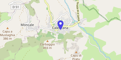 Carte OpenStreetMap — Place du Monument, Calenzana