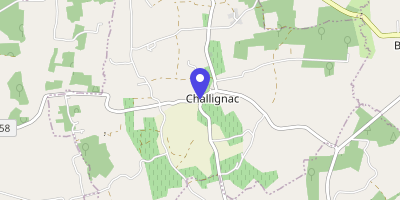 Carte OpenStreetMap — 2 route des Demoiselles, Challignac