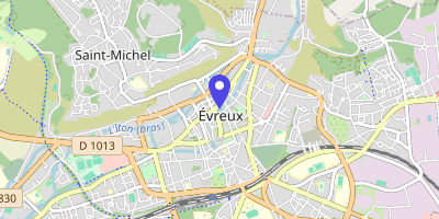 Carte OpenStreetMap — Place du Général-de-Gaulle, Évreux