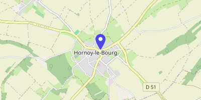 Carte OpenStreetMap — 1 place du Général-Leclerc, Hornoy-le-Bourg