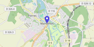 Carte OpenStreetMap — 7 place Aristide-Briand, Maintenon