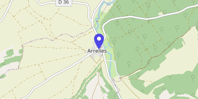 Carte OpenStreetMap — Place de la Mairie, Arrelles