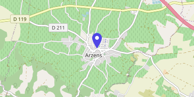 Carte OpenStreetMap — 203 Place de l'Europe, Arzens