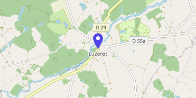 Carte OpenStreetMap — 5 route de Prissac, Luzeret