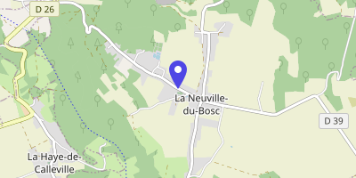Carte OpenStreetMap — 38 route du Bec-Hellouin, La Neuville-du-Bosc