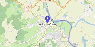 Carte OpenStreetMap — 2 place de la République, La Roche-Posay