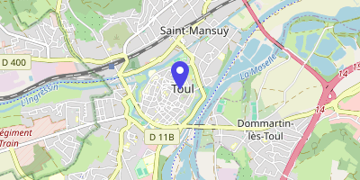 Carte OpenStreetMap — 13 rue de Rigny, Toul