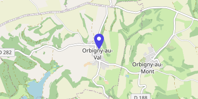 Carte OpenStreetMap — 1 rue de la Roche, Orbigny-au-Val