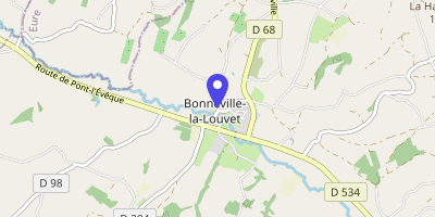 Carte OpenStreetMap — 22 rue du Lavoir, Bonneville-la-Louvet