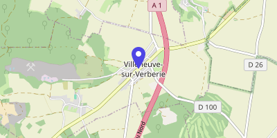 Carte OpenStreetMap — 26 bis rue des Flandres, Villeneuve-sur-Verberie