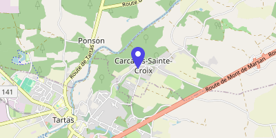 Carte OpenStreetMap — 40 rue des Tilleuls, Carcarès-Sainte-Croix