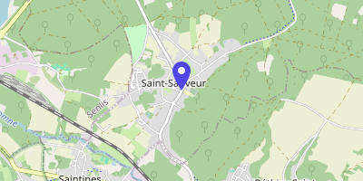 Carte OpenStreetMap — 74 rue Aristide-Briand, Saint-Sauveur