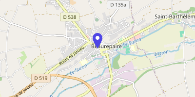 Carte OpenStreetMap — 28 rue Français, Beaurepaire