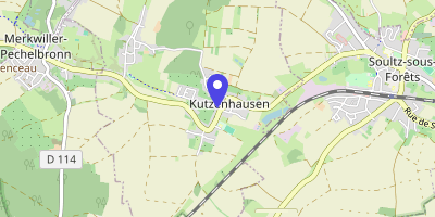 Carte OpenStreetMap — 1 rue de l'École, Kutzenhausen