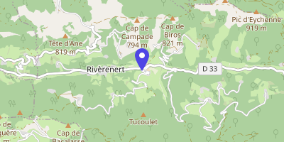 Carte OpenStreetMap — Le Village, Rivèrenert