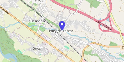 Carte OpenStreetMap — 45 rue Principale, Poey-de-Lescar
