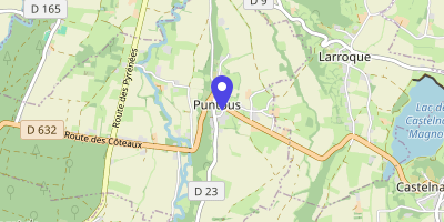 Carte OpenStreetMap — 6 rue de la Mairie, Puntous