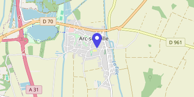 Carte OpenStreetMap — 18 rue de la Mairie, Arc-sur-Tille